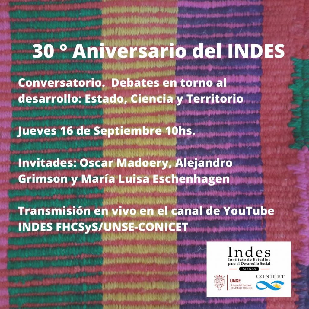 Conversatorio «Debates en torno al desarrollo: Estado, Ciencia y Territorio».
