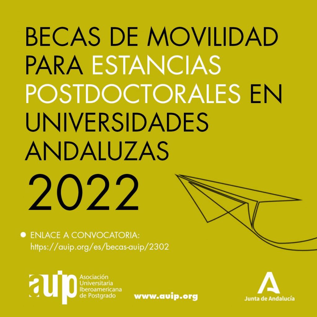 Programa de becas de movilidad para estancias postdoctorales en universidades andaluzas 2022