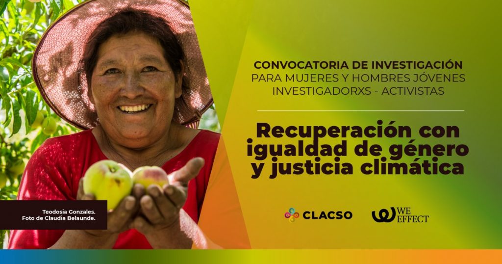 Convocatoria: “Recuperación con igualdad de género y justicia climática”