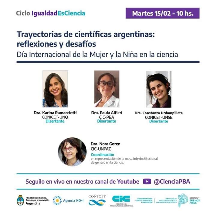 Conversatorio «Trayectorias de científicas argentinas: reflexiones y desafíos»