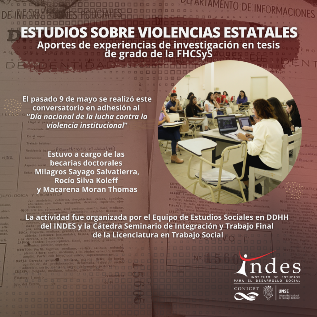 Estudios sobre violencias estatales: aportes de experiencias de investigación en tesis de grado de la FHCSyS