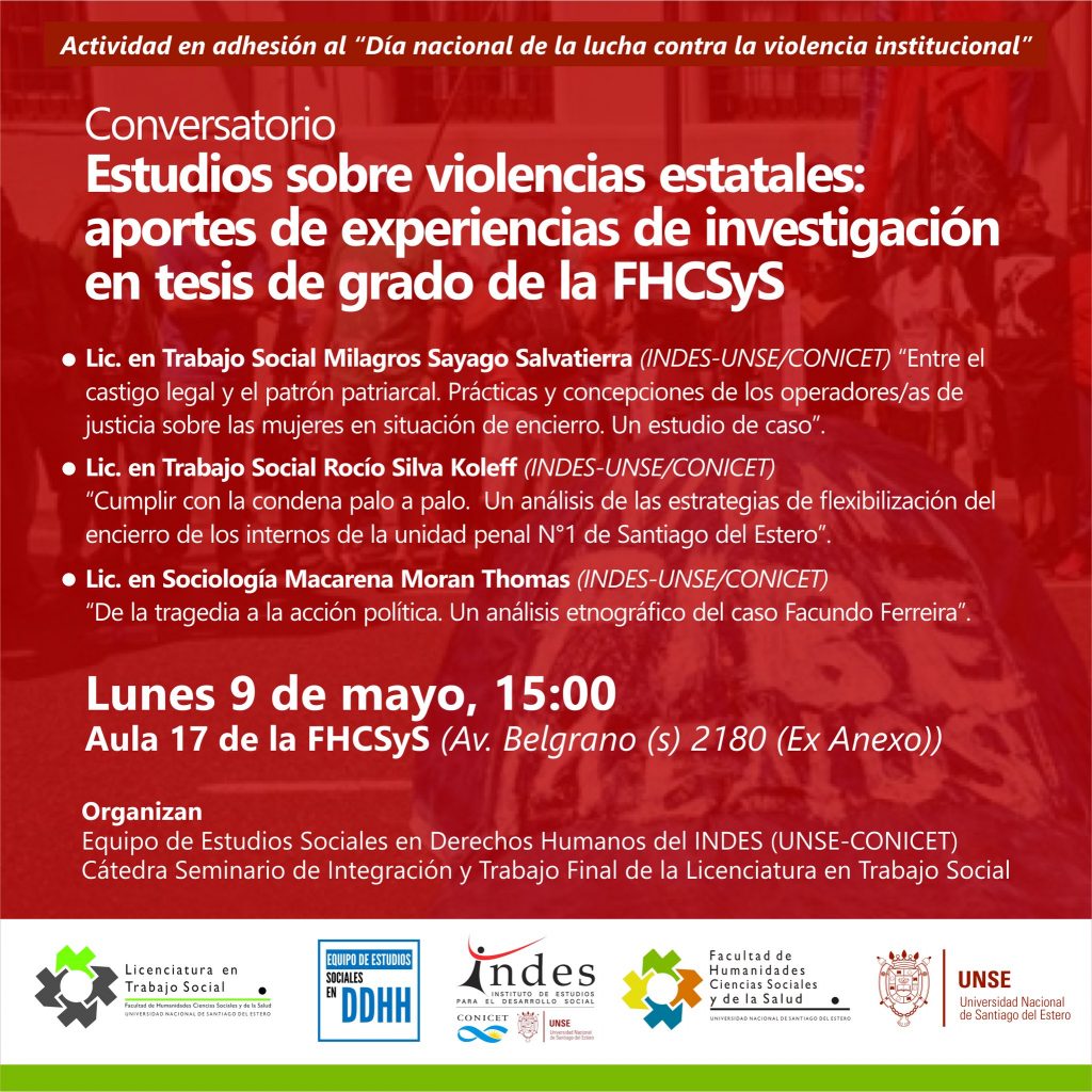 Estudios sobre violencias estatales: aportes de experiencias de investigación en tesis de grado de la FHCSyS