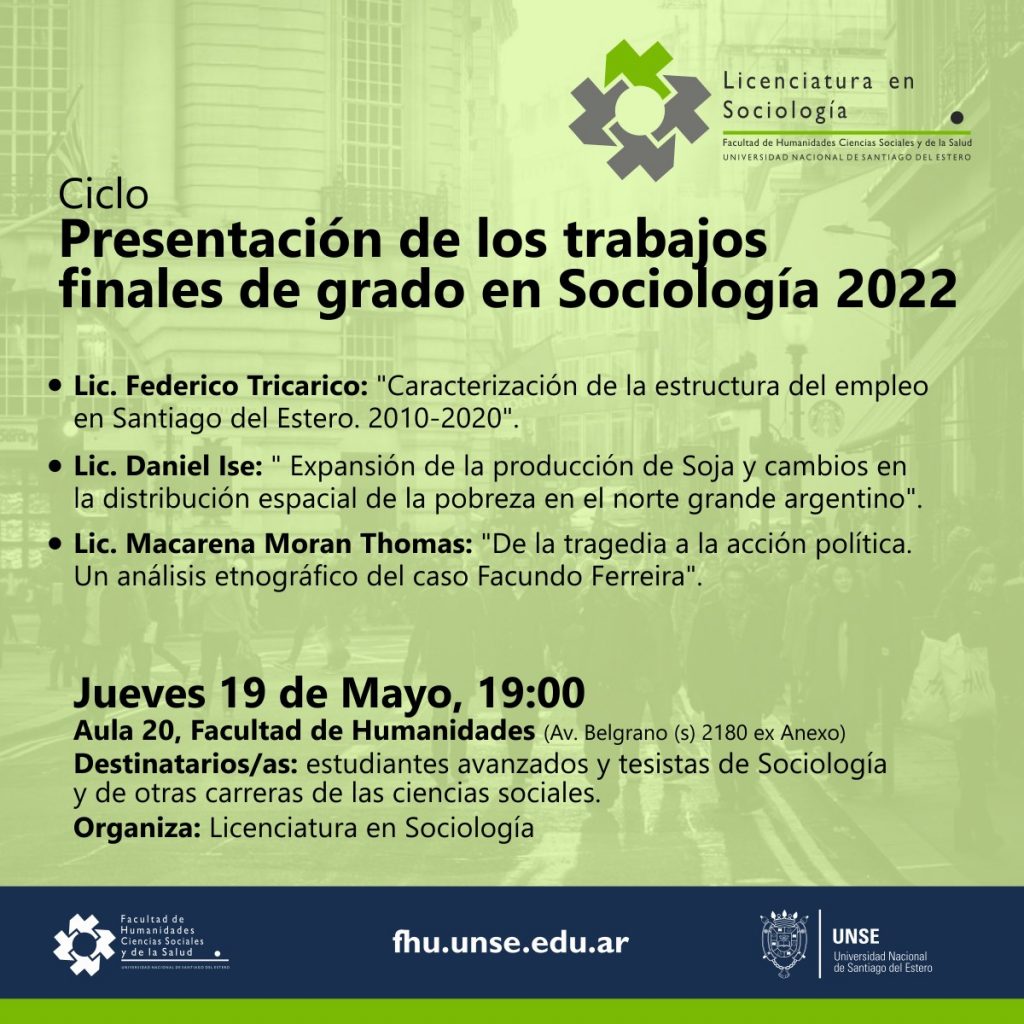 Presentación de trabajos finales de grado