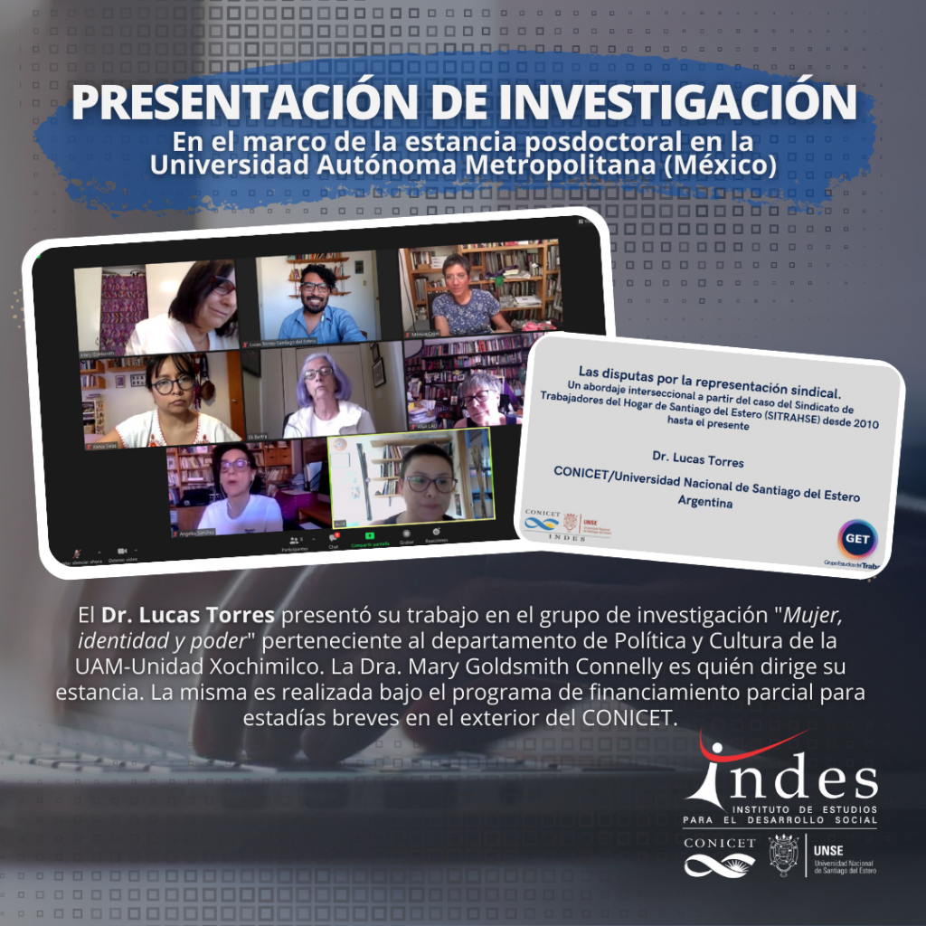 Presentación del trabajo de investigación del Dr. Lucas Torres