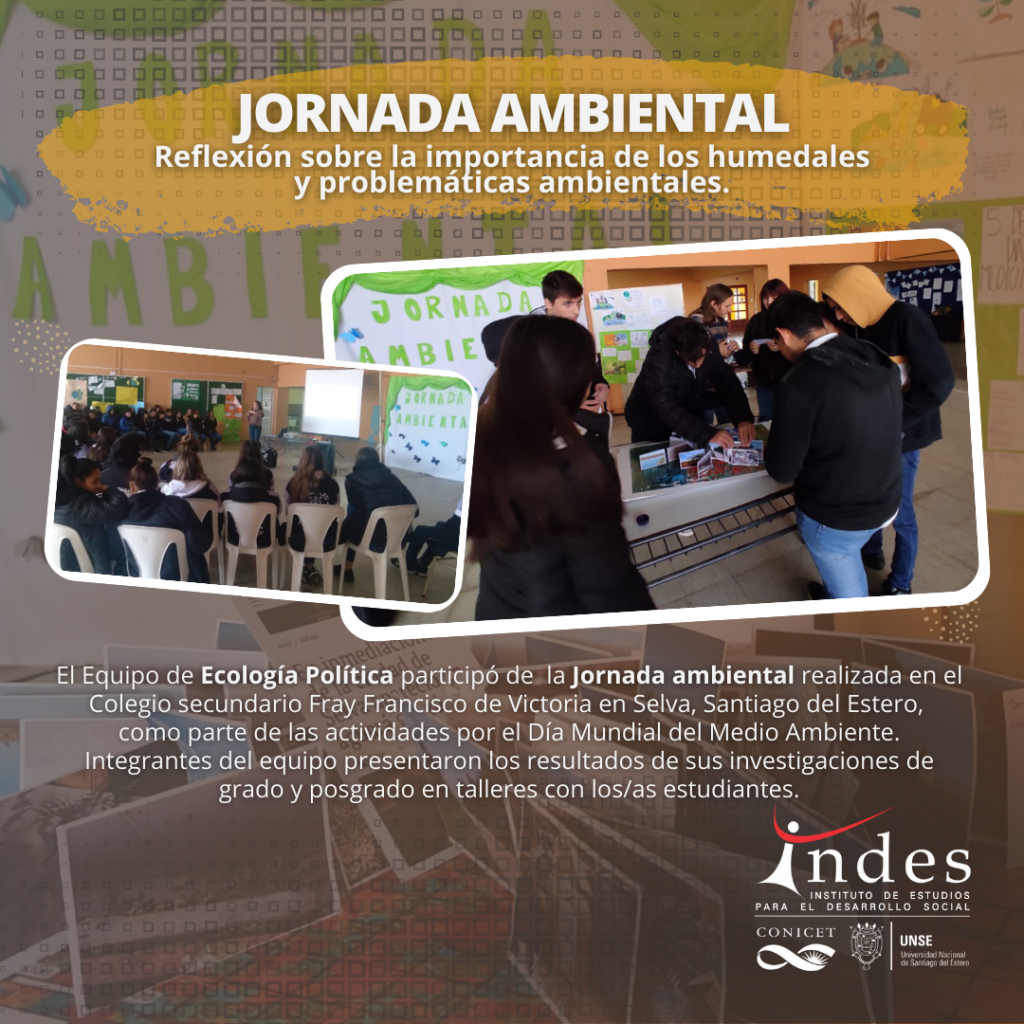 Participación del equipo Ecología Política en la Jornada Ambiental