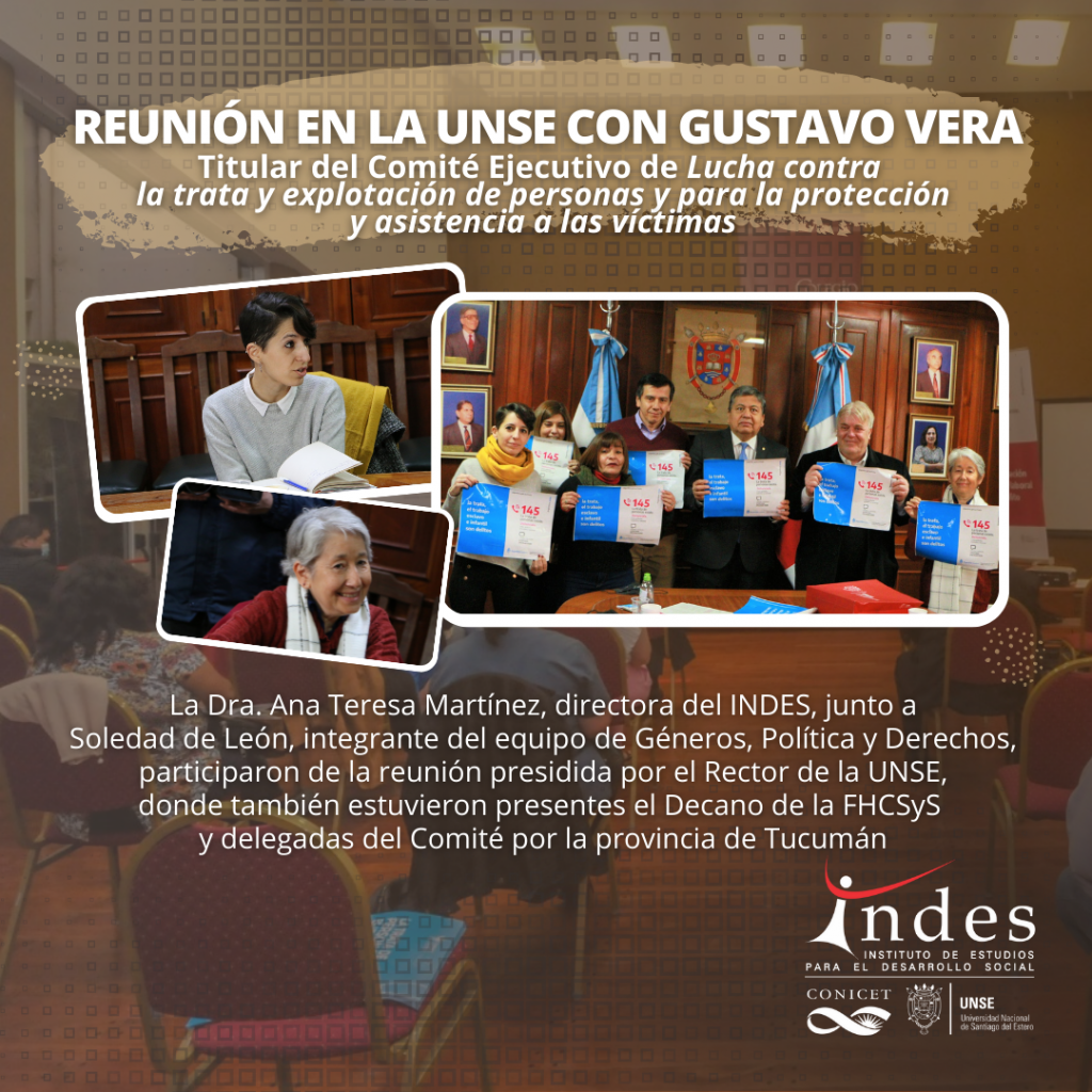 Reunión de integrantes del INDES con Gustavo Vera