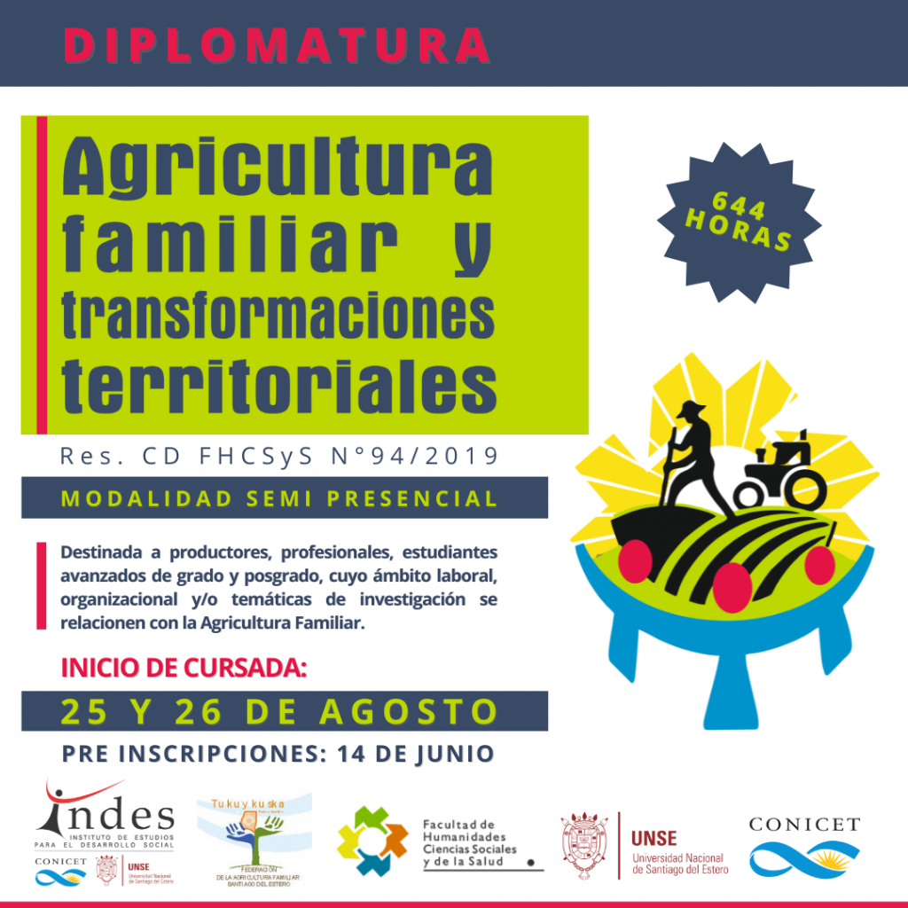 Preinscripción a la Diplomatura en Agricultura Familiar y Transformaciones Territoriales