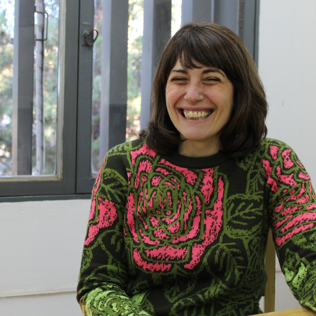 Visita de Laura Catelli en el INDES