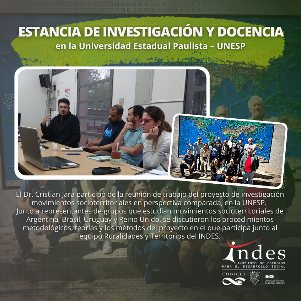 Estancia de investigación y docencia en Brasil del Dr. Cristian Jara