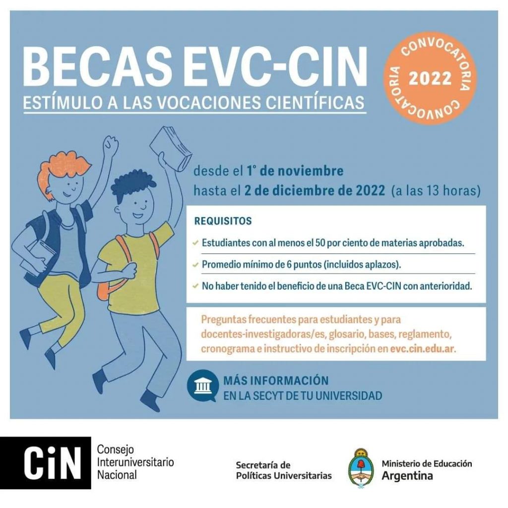 Nueva convocatoria para las Becas EVC-CIN.