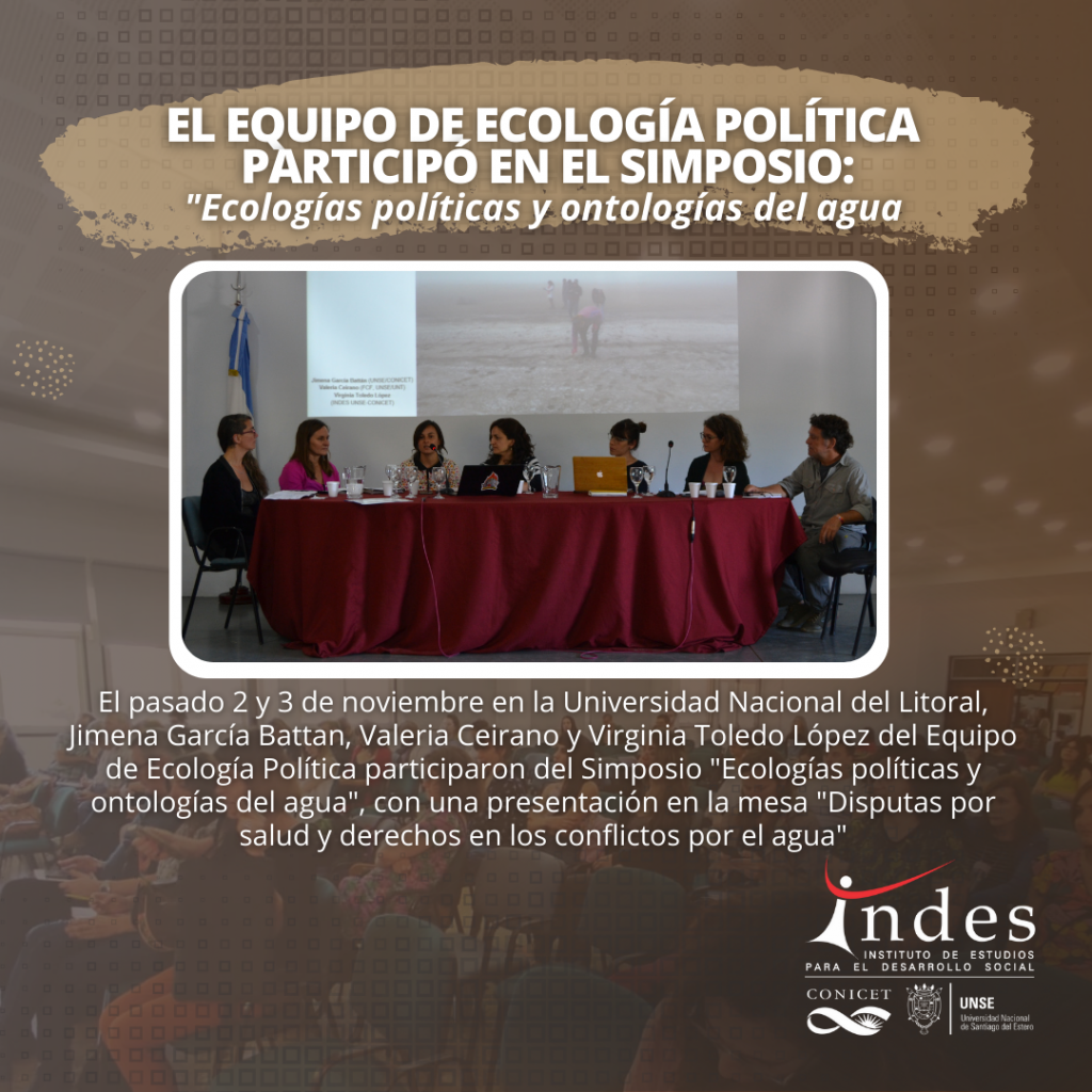 El equipo de Ecología Política participó en un simposio