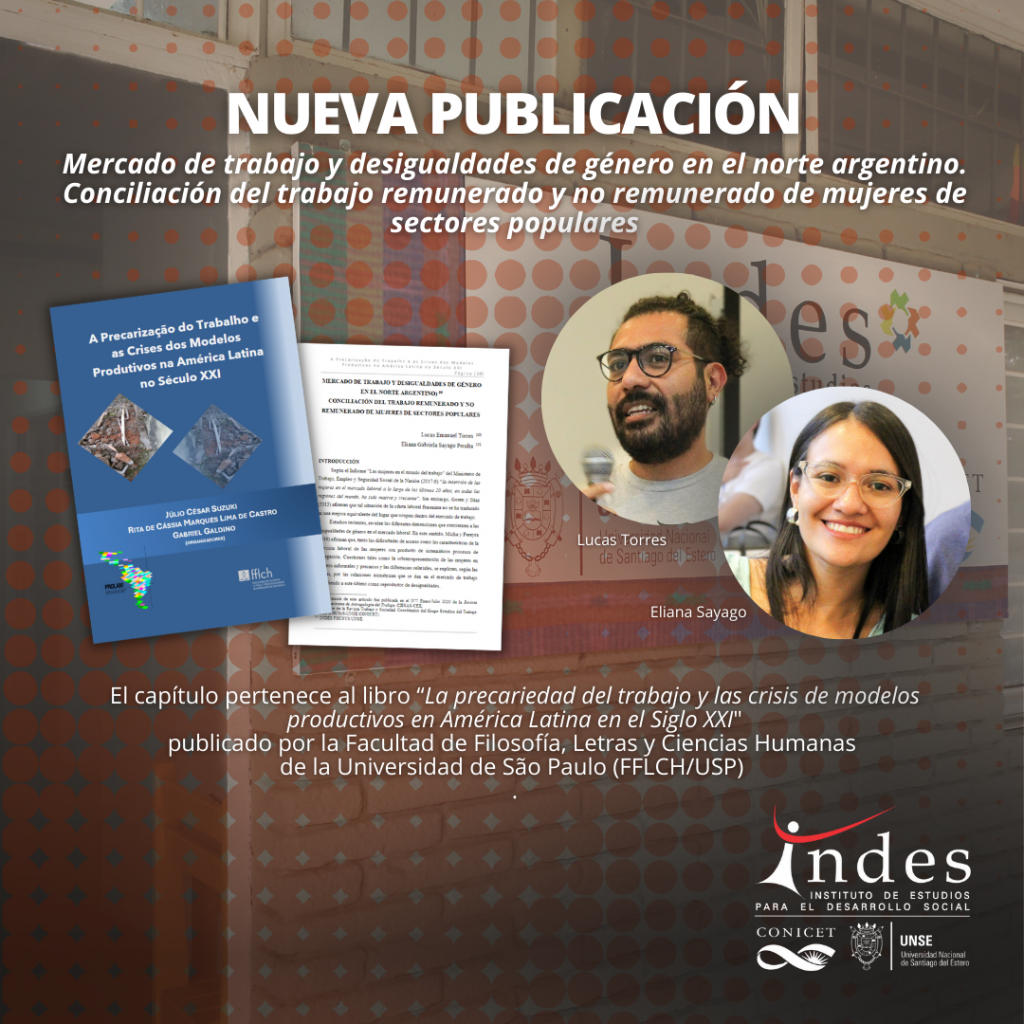 Nueva publicación: <strong><em>Mercado de trabajo y desigualdades de género en el norte argentino. Conciliación del trabajo remunerado y no remunerado de mujeres de sectores populares</em></strong>