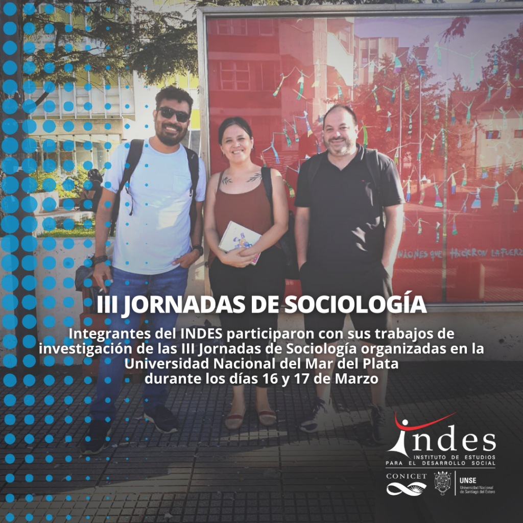 PARTICIPACIÓN EN LAS III JORNADAS DE SOCIOLOGÍA