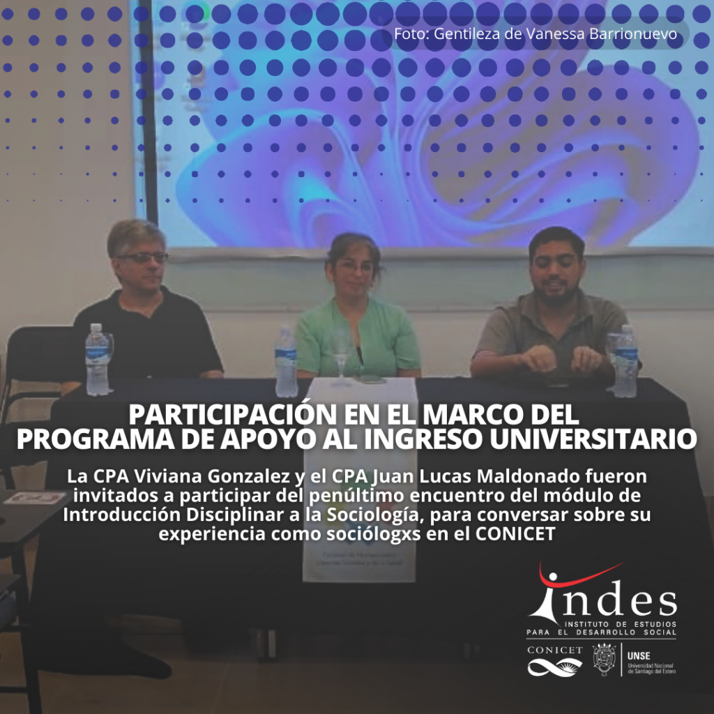 Participación en el marco del Programa de Apoyo al Ingreso Universitario
