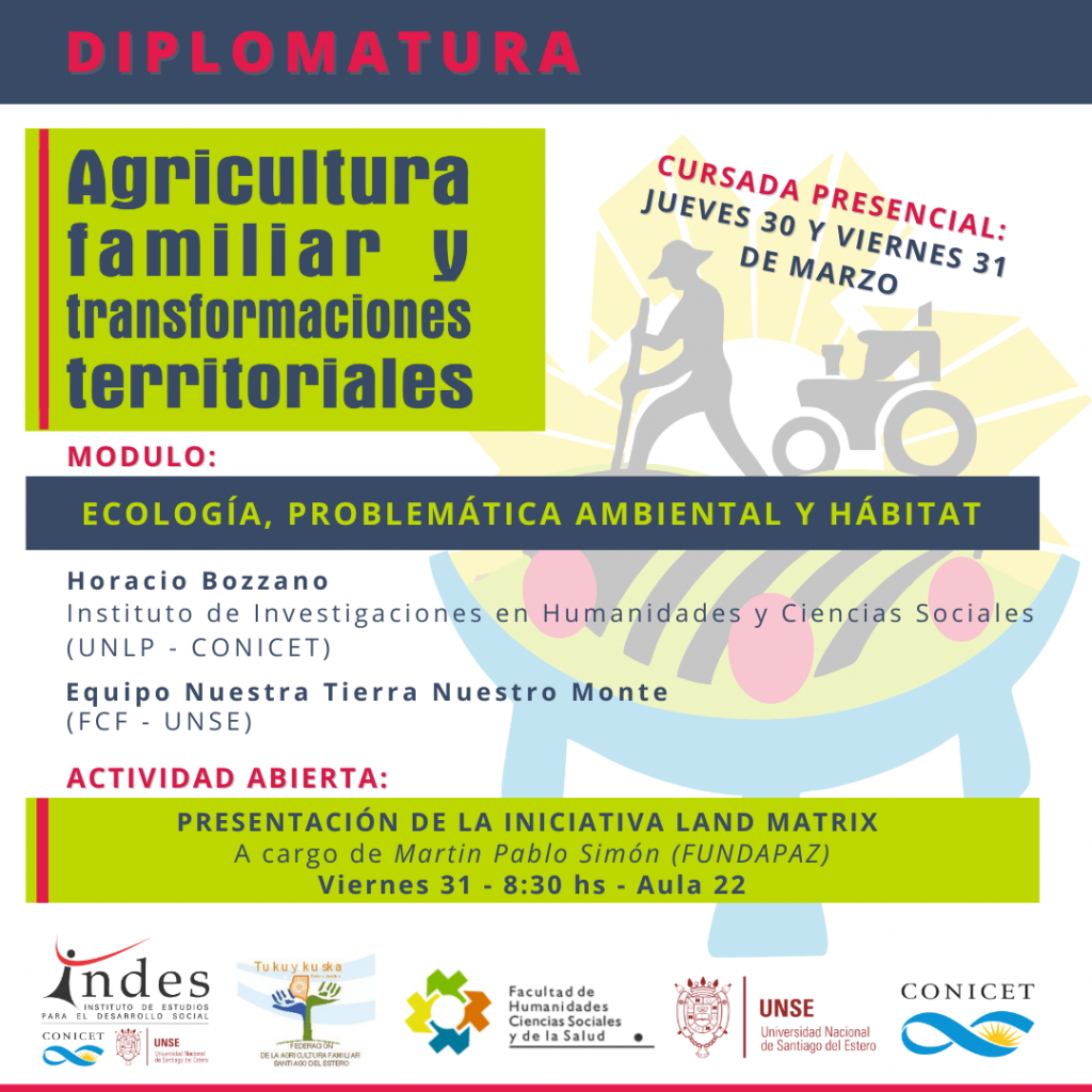 Nuevo módulo de la Diplomatura en Agricultura familiar y transformaciones territoriales