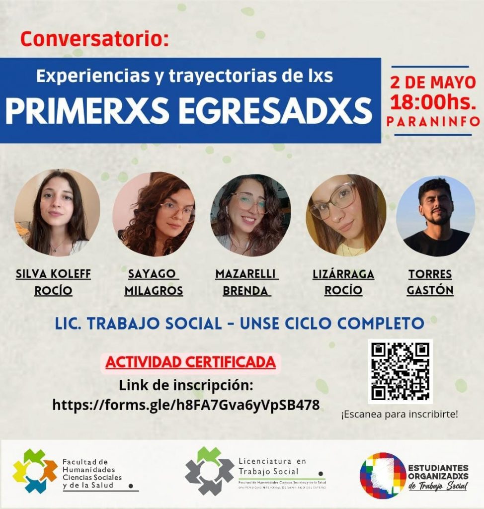 Conversatorio «Experiencias y trayectorias de lxs Primerxs Egresadxs»