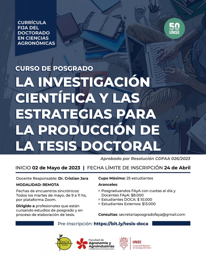 La investigación científica y las estrategias para la producción de la tesis doctoral