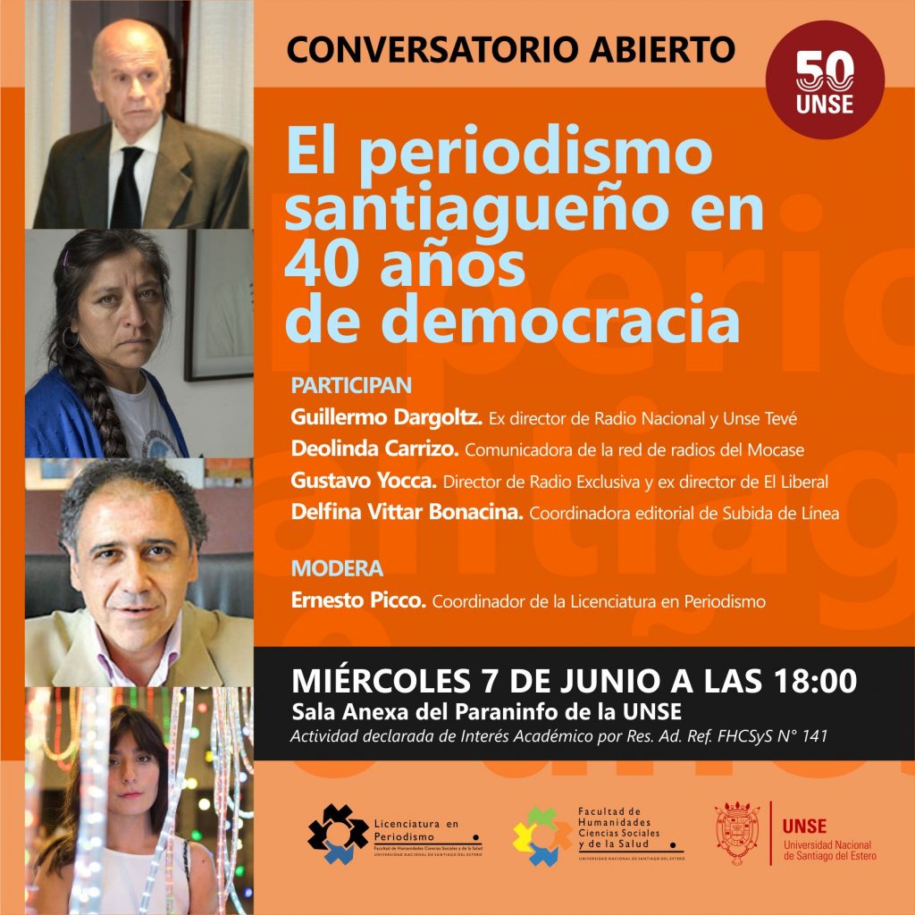 Conversatorio abierto: “El periodismo santiagueño en 40 años de democracia”