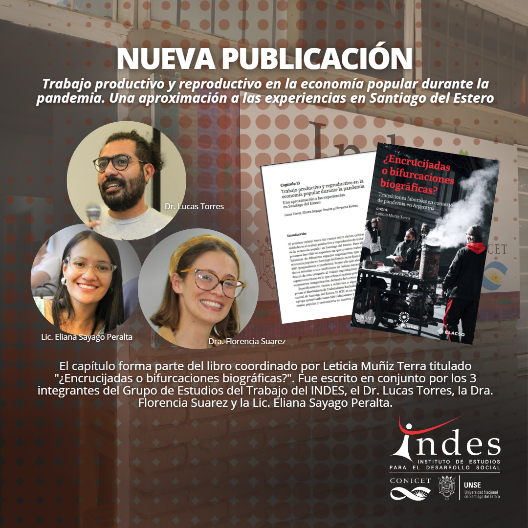 Nueva publicación: Trabajo productivo y reproductivo en la economía popular durante la pandemia