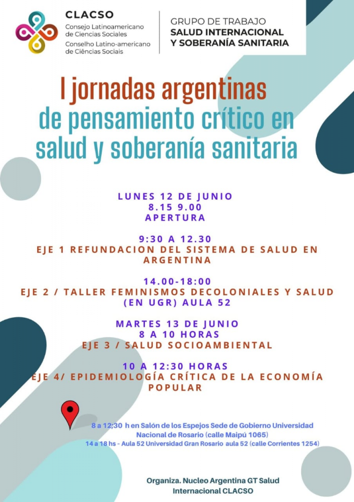 Participación del equipo de Género, Política y Derechos en las 1 Jornadas Argentinas del Pensamiento Crítico en Salud y Soberanía Sanitaria