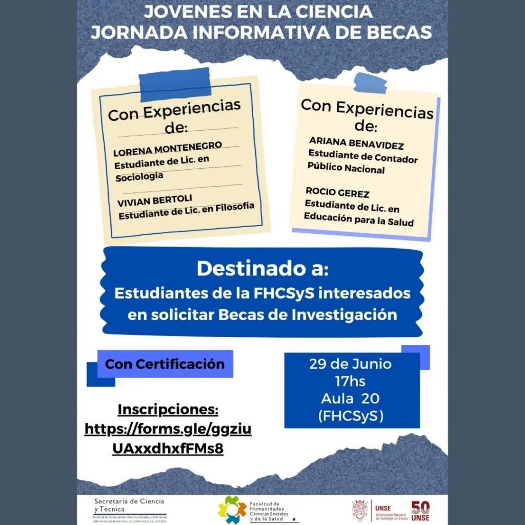 Jóvenes en la Ciencia – Jornada Informativa de Becas