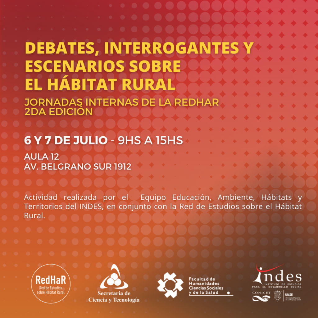 Jornadas Internas de la RedHaR. 2da edición.