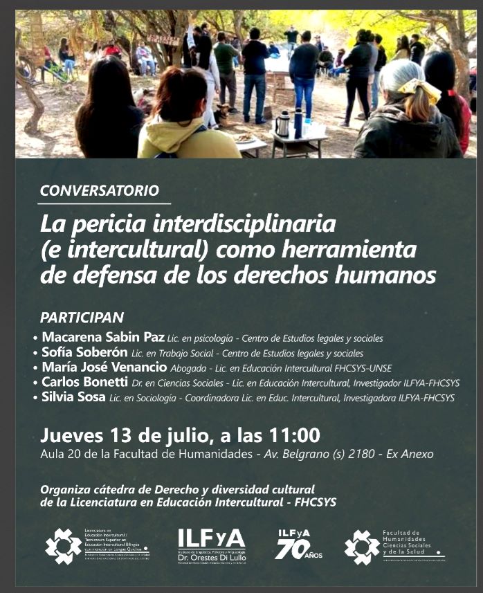 Conversatorio «La pericia interdisciplinaria (e intercultural) como herramienta de defensa de los derechos humanos»