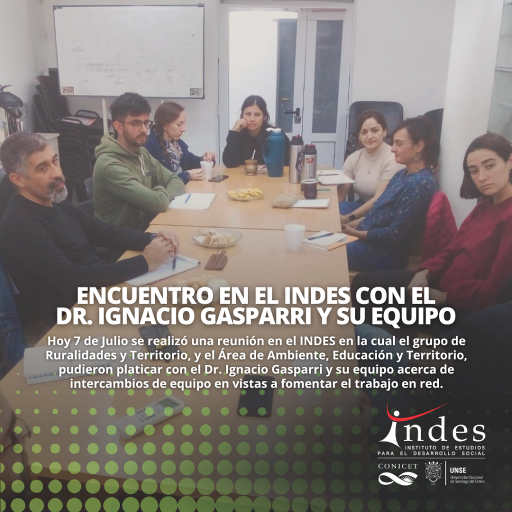 Encuentro en el INDES con el Dr. Ignacio Gasparri