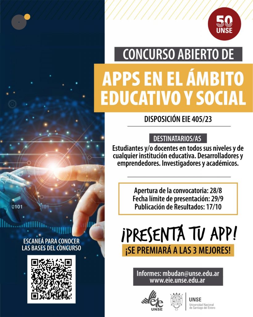 Concurso abierto de apps en el ámbito educativo y social