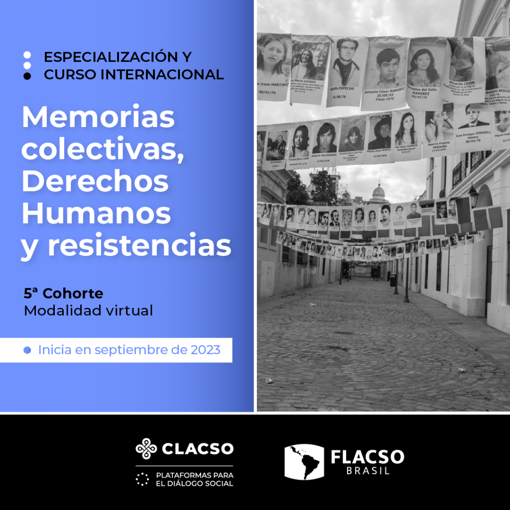 Especialización y curso internacional: «Memorias Colectivas, Derechos Humanos y Resistencias»