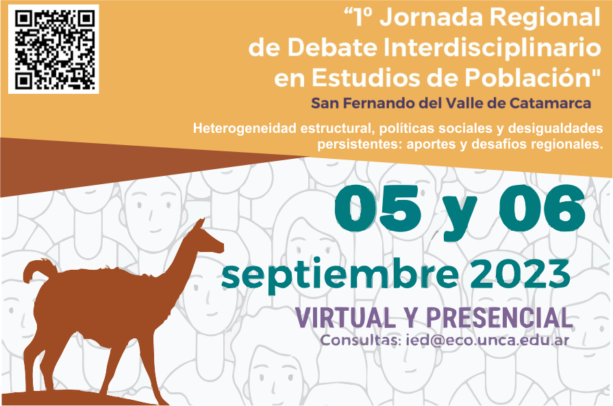 Circular de las I Jornadas Regionales de Debate Interdisciplinario en Estudios de Población
