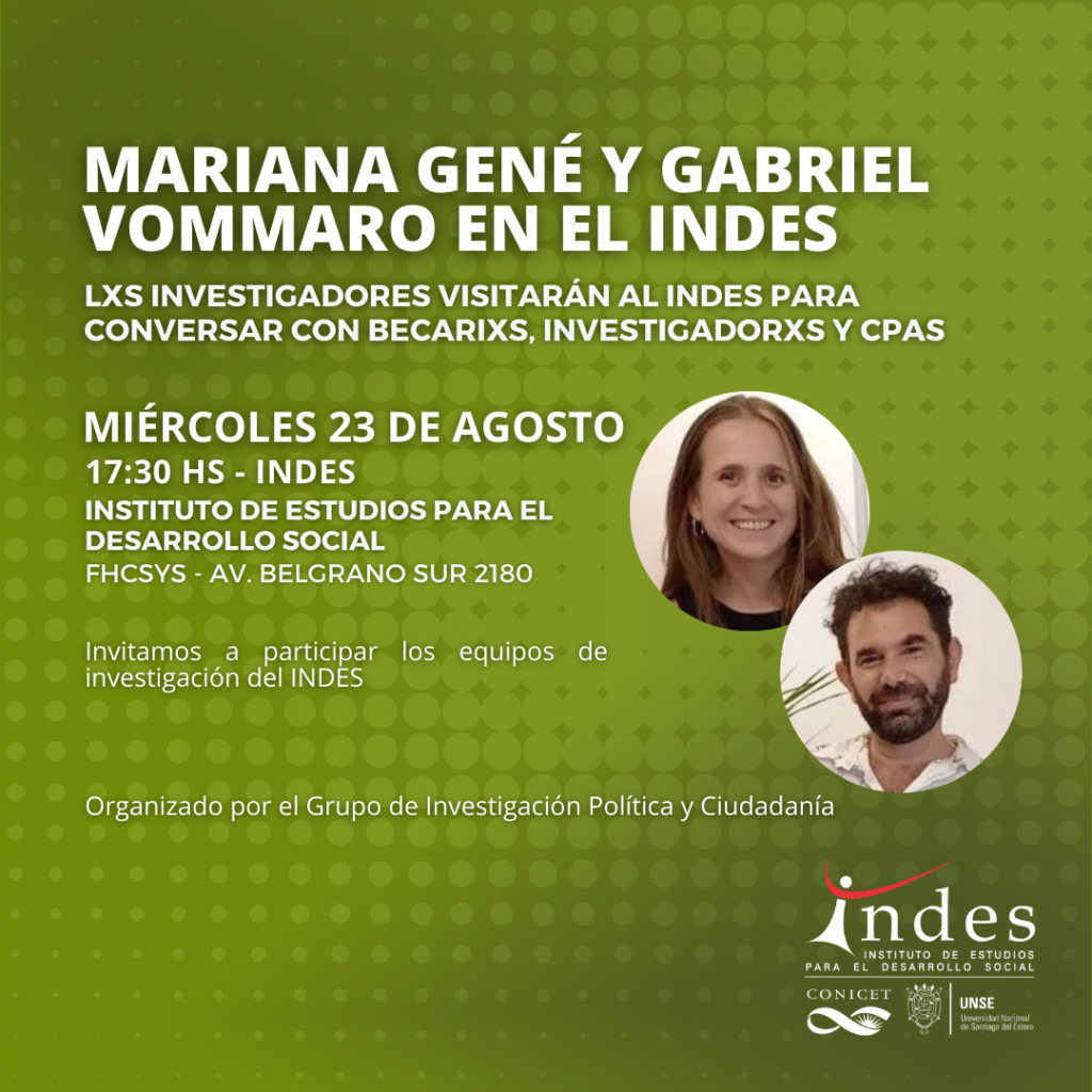 Visita de Vommaro y Gené al INDES