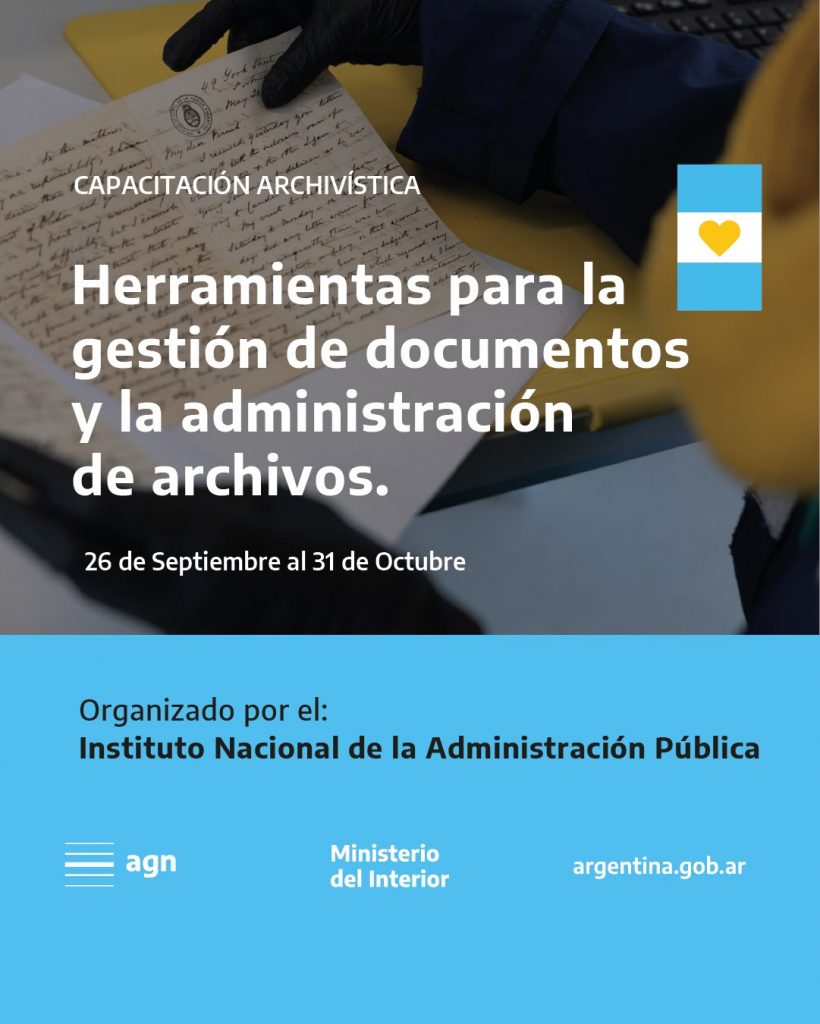 Capacitación archivística para la Administración Pública Nacional