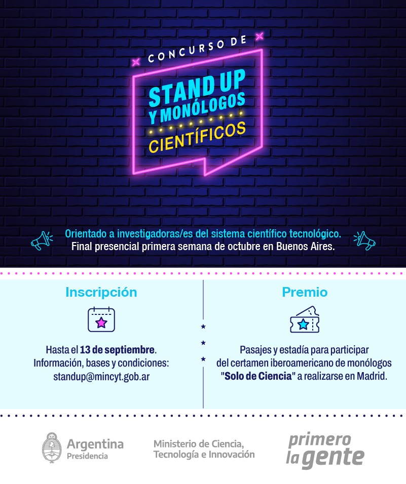 Concurso de Stand Up y Monólogos Científicos