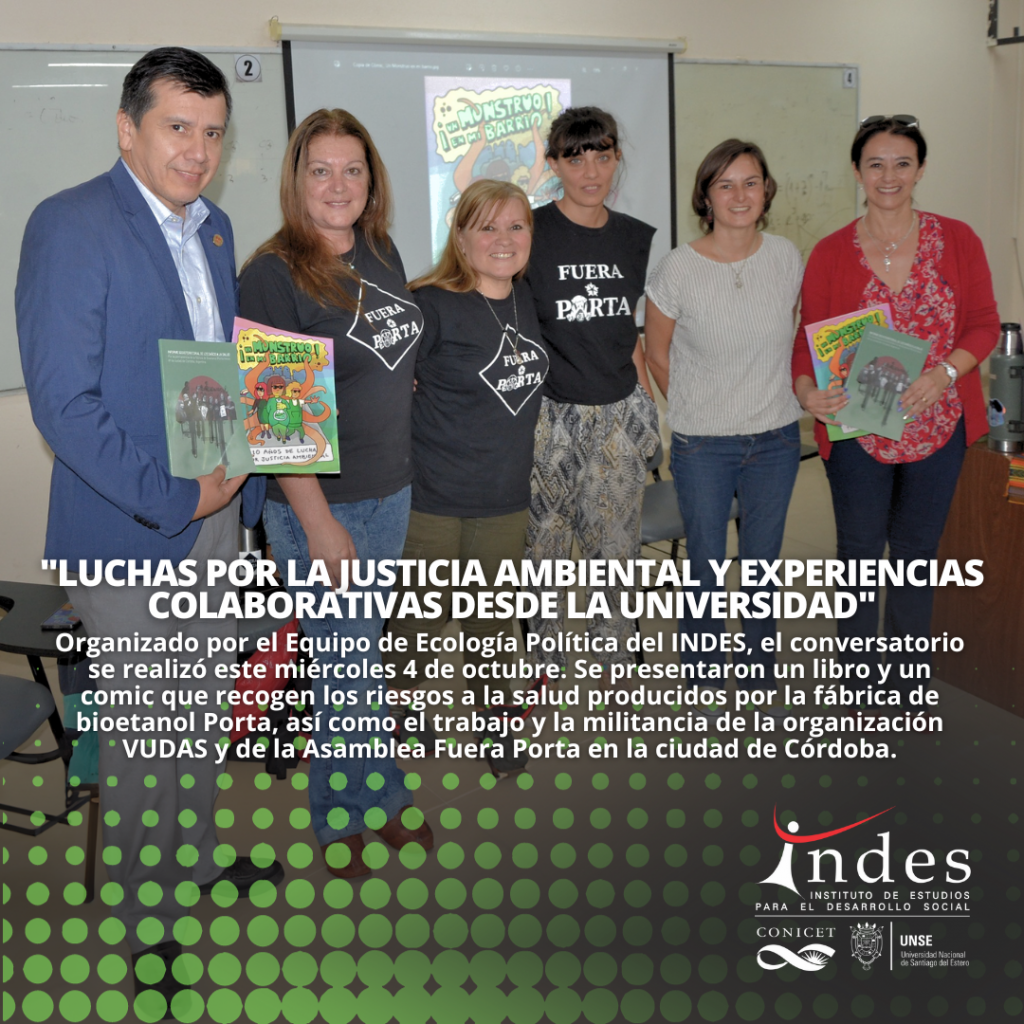 Conversatorio «Luchas por la Justicia Ambiental y Experiencias Colaborativas desde la Universidad»