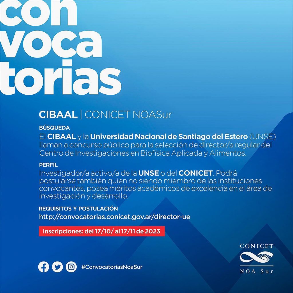 Concurso público para selección de director/a regular del CIBAAL