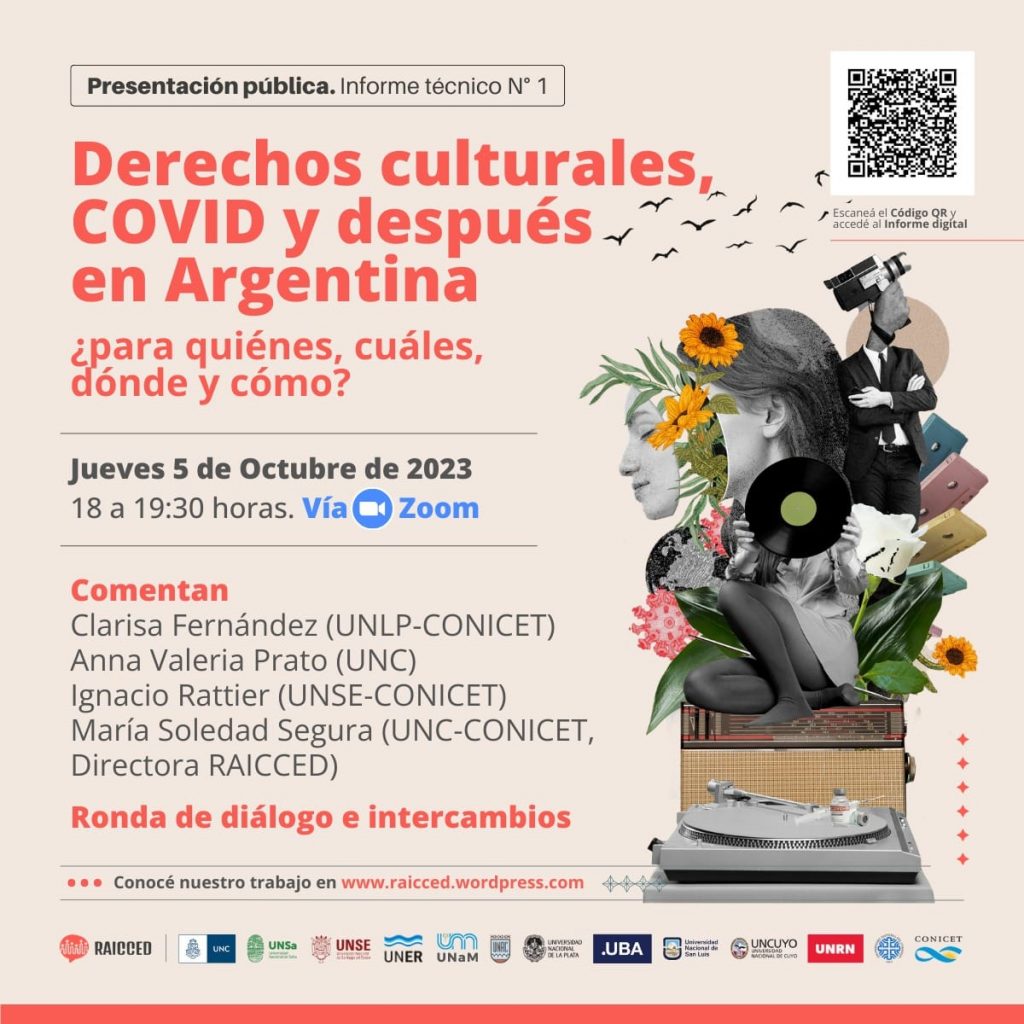 Presentación del Informe “Derechos culturales, COVID y después en Argentina”