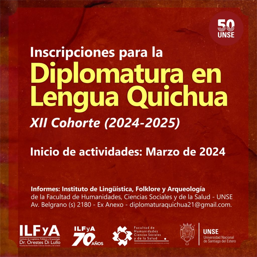 Diplomatura en Lengua Quichua. XII Cohorte (2024-25)