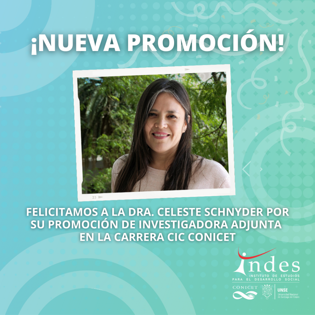 Promoción de Celeste Schnyder a investigadora adjunta en la CIC CONICET
