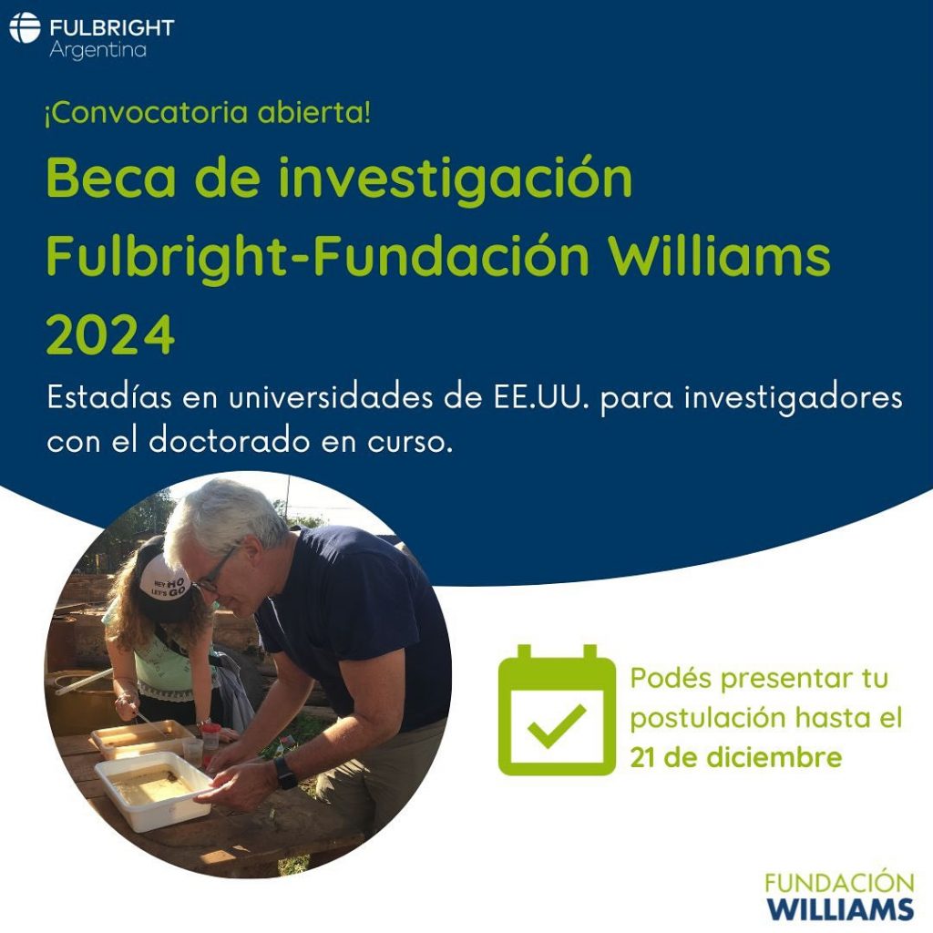 Beca de investigación Fulbright-Fundación Williams 2024