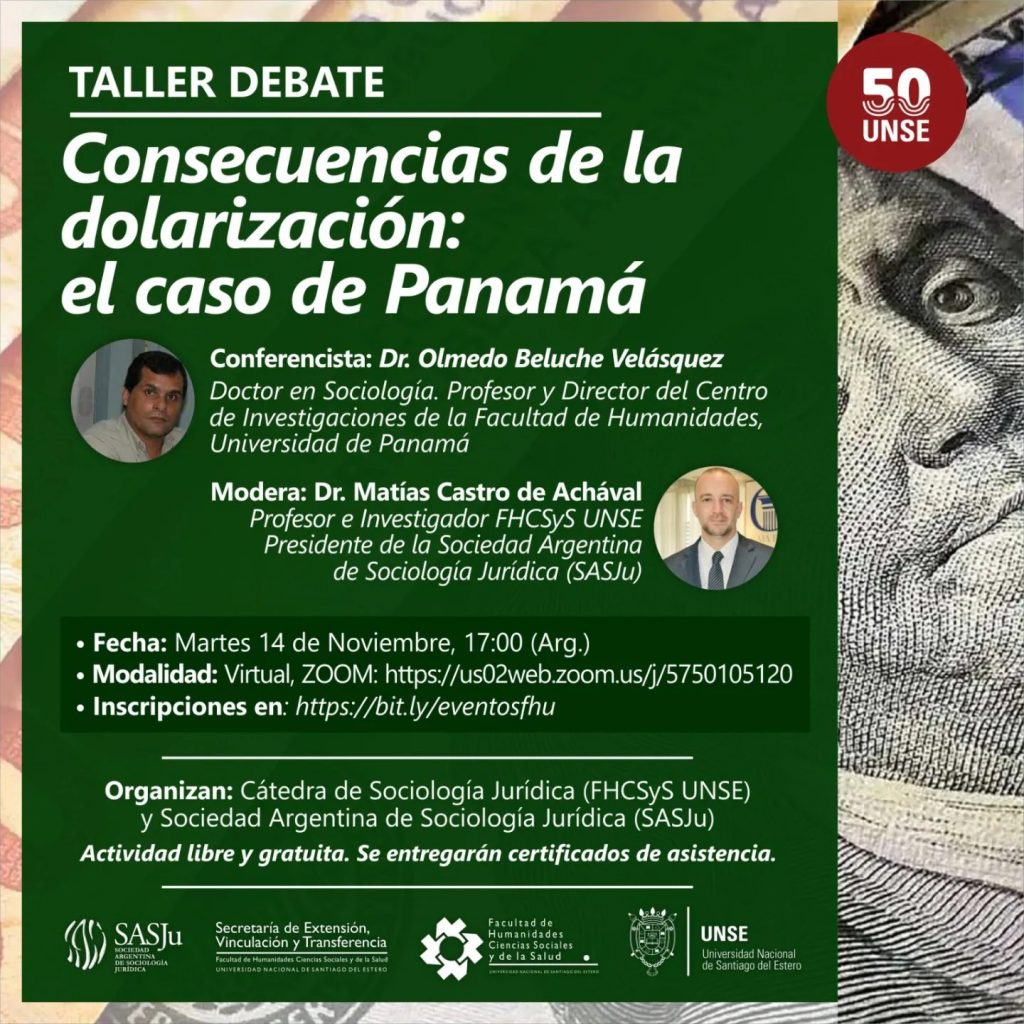 Charla debate “Consecuencias de la dolarización: el caso de Panamá”