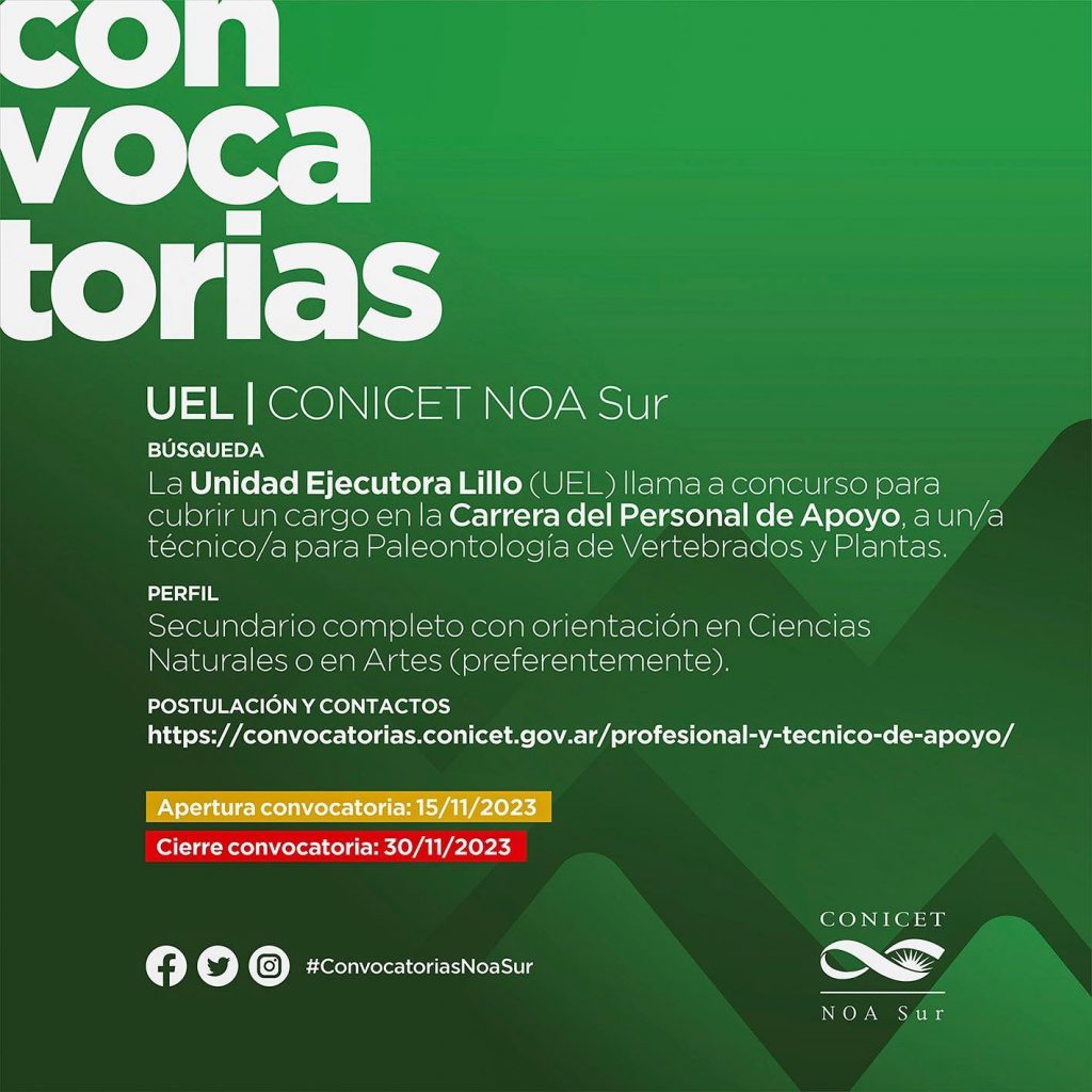 Convocatoria de la UEL para cargo en la Carrera del Personal de Apoyo