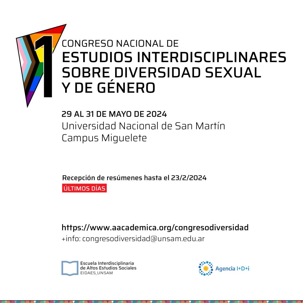 Primer Congreso Nacional de Estudios Interdisciplinarios sobre Diversidad Sexual y de Género