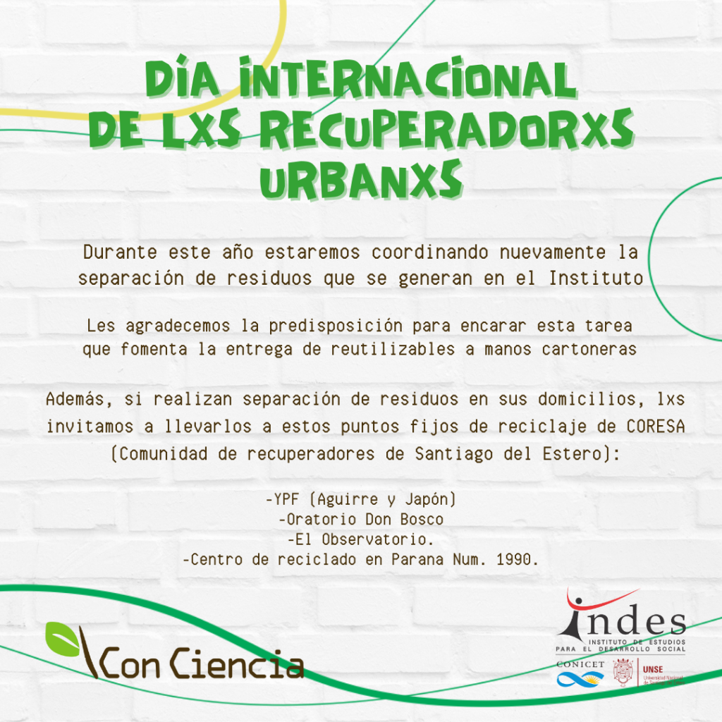Día Internacional de Recuperadores y Recuperadoras: Actividad de Separación de Residuos.