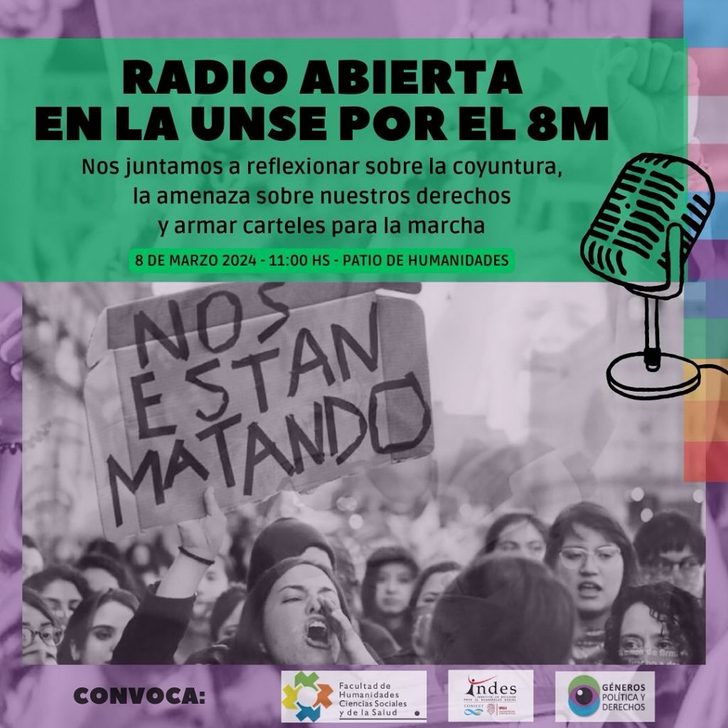 Radio Abierta en la UNSE por el 8M