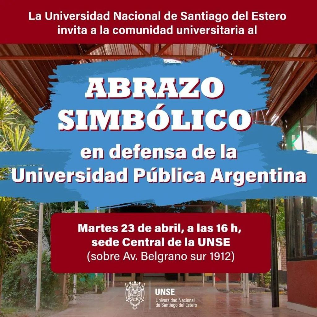 Abrazo Simbólico en defensa de la Universidad Pública Argentina