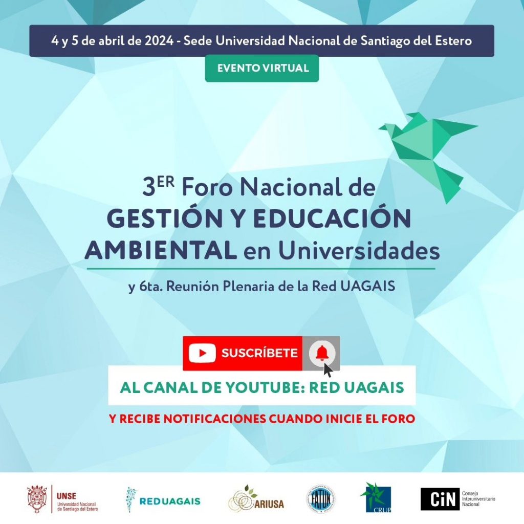 3er Foro Nacional de Gestión y Educación Ambiental en Universidades