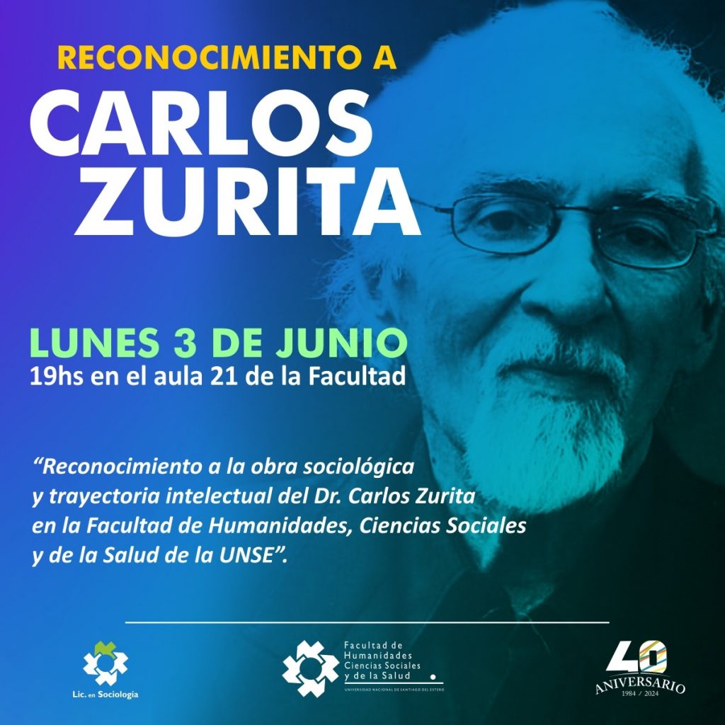 Convocatoria: Reconocimiento a Carlos Zurita