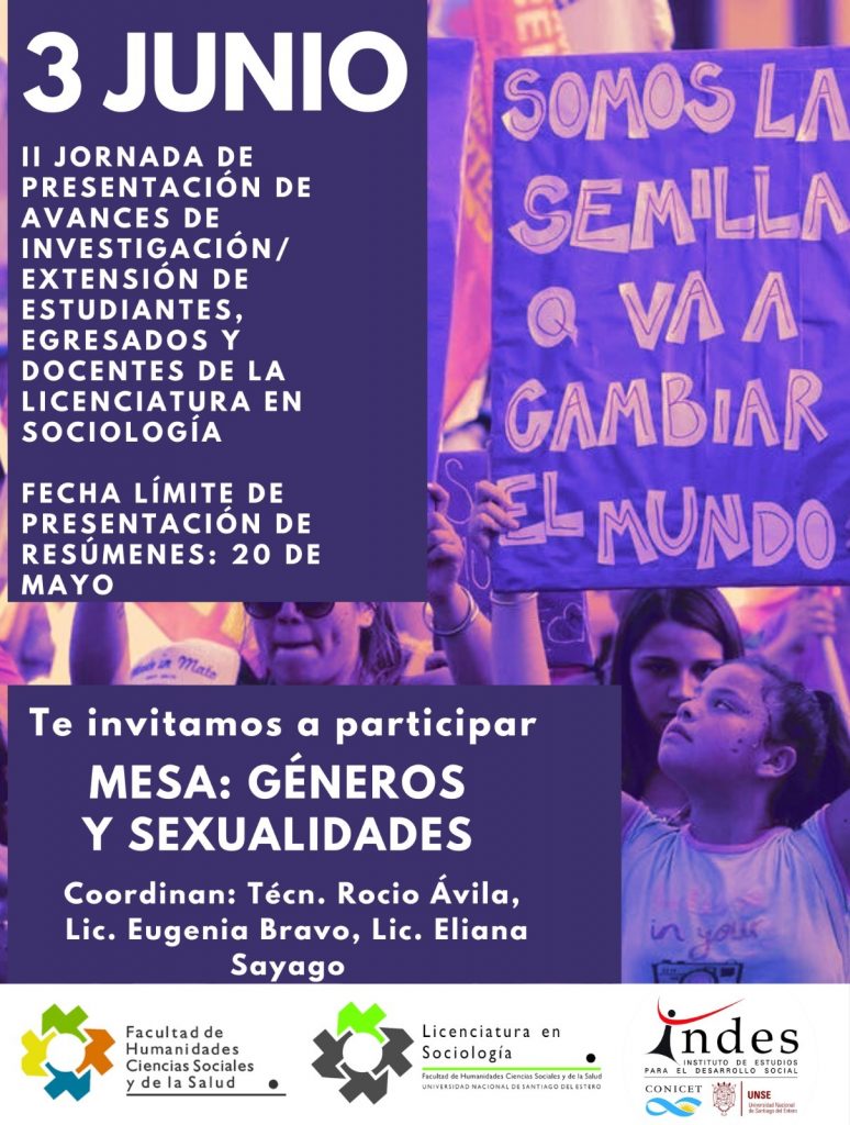 II Jornada de presentación de avances de investigación/extensión de estudiantes, egresadxs y docentes de la Licenciatura en Sociología