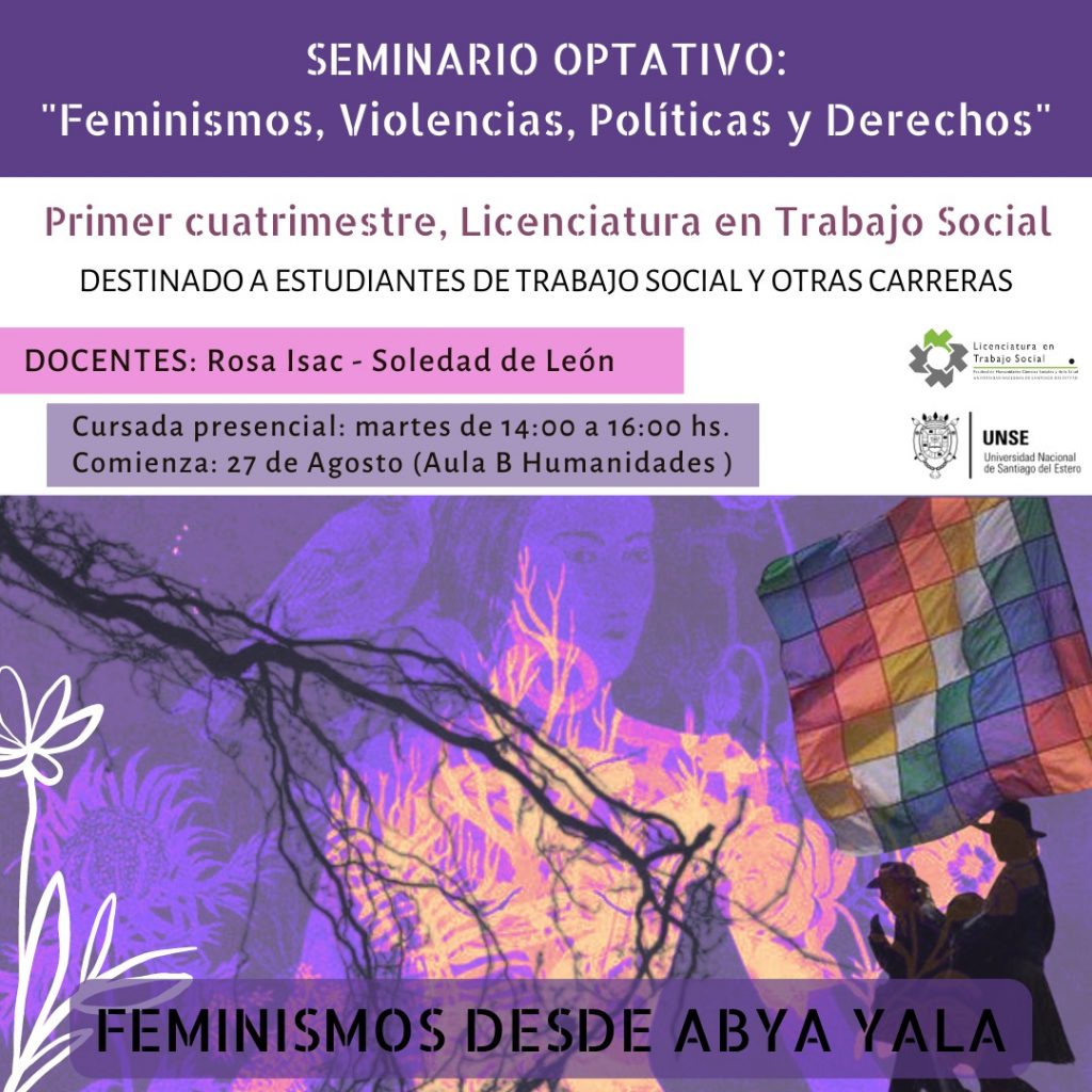 Seminario: Feminismo, violencias, políticas y derechos